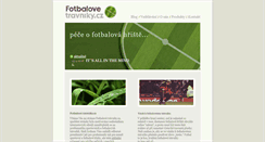 Desktop Screenshot of fotbalovetravniky.cz